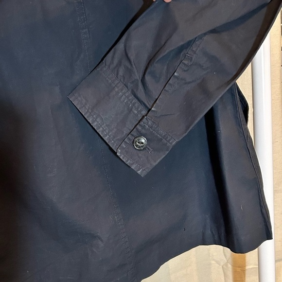 Michael Kors Shirt Jacket Mens Medium Stretch Long Sleeve Black Retail $148 - Picture 6 of 7